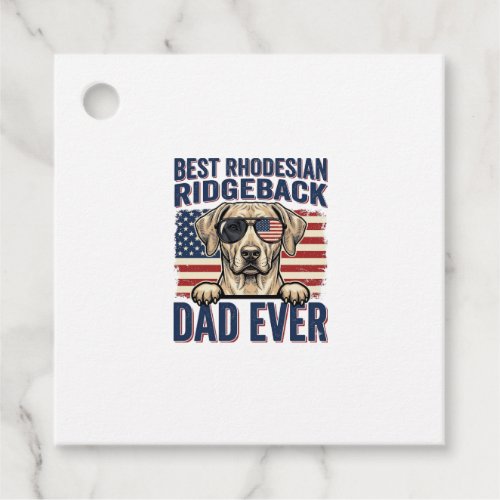 Best Rhodesian Ridgeback Dad Ever Vintage Dog Shir Favor Tags