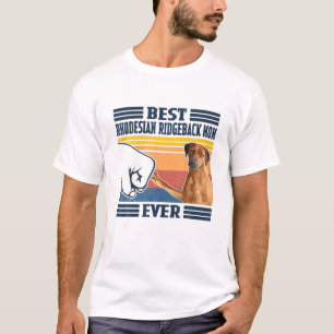Best Rhodesian Ridgeback Mom Ever Vintage Mother D T-Shirt