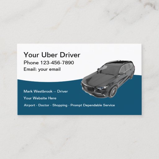 Customizable Best Ride Hailing Service Taxi Service Business Card