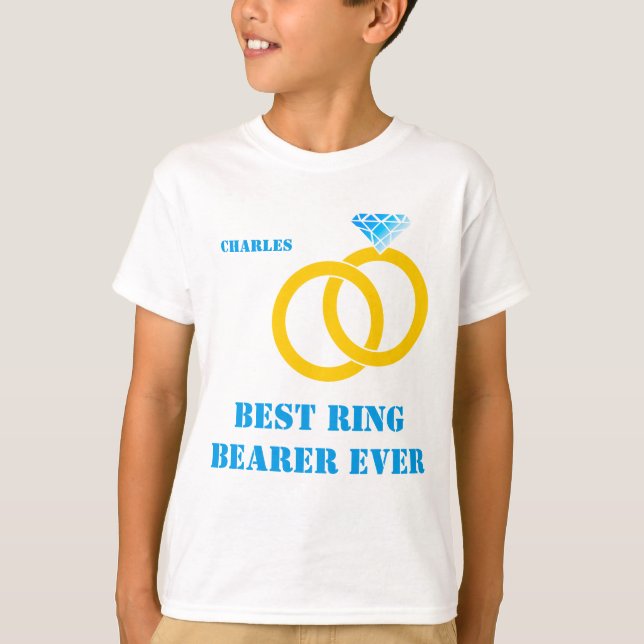Best Ring Bearer Ever customizable T-Shirt (Front)