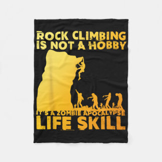 Best Rock Climbing Art For Men Women Rock Climber  Fleece Blanket