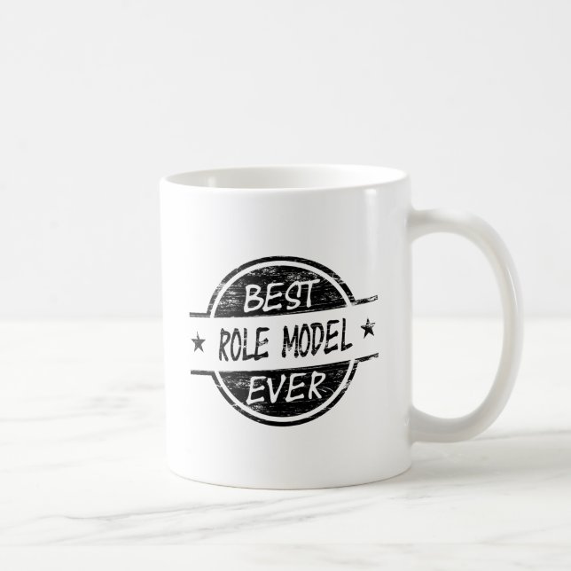 Best Role Model Ever Black Coffee Mug (Right)