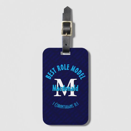 BEST ROLE MODEL Personalized Mother Father Teacher Luggage Tag