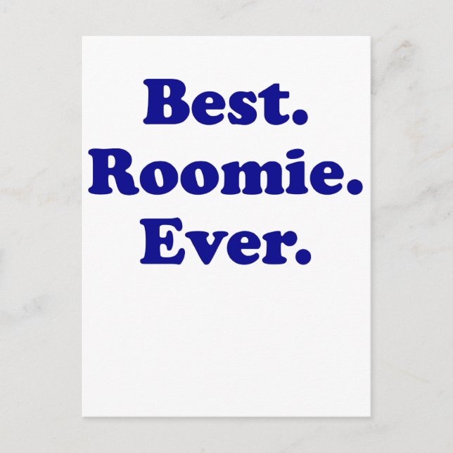 Best Roomie Ever Postcard (Front)