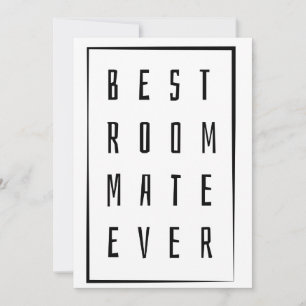 🖤 best roommate ever card