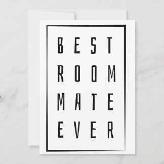🖤 best roommate ever card