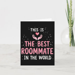 Best Roommate Ever Gift Idea Christmas Tee Card