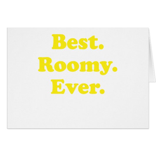 Best Roomy Ever Cards (Front Horizontal)