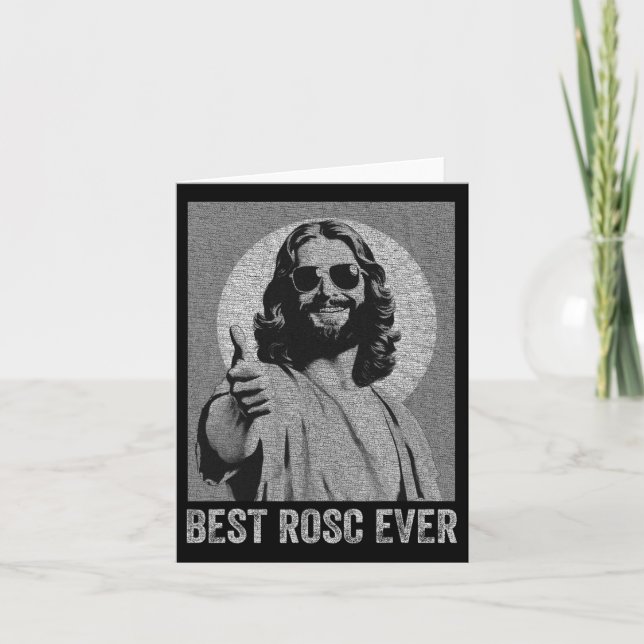 Best Rosc Ever Fun Easter Jesus Nurse Doctor Surge Card (Front)