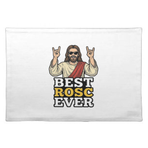 Best Rosc Ever Vintage Rock Hand Religious Shirt_1 Cloth Placemat