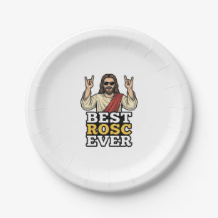 Best Rosc Ever Vintage Rock Hand Religious Shirt_1 Paper Plates