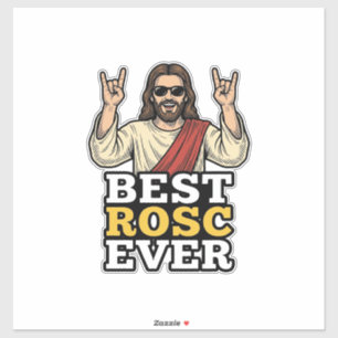 Best Rosc Ever Vintage Rock Hand Religious Shirt_1 Sticker