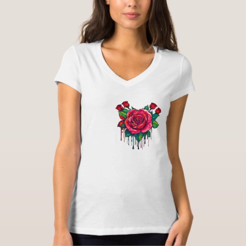 best rose flower comfortable  T_Shirt