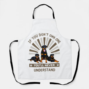 Best Rottweiler Art For Men Women Kids Rottie Rott Apron
