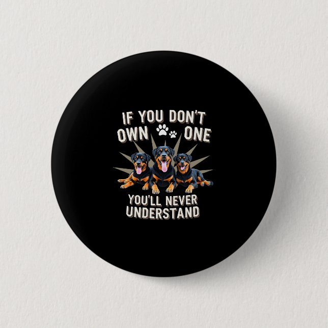 Best Rottweiler Art For Men Women Kids Rottie Rott Button (Front)