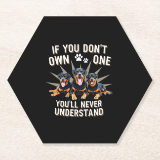 Best Rottweiler Art For Men Women Kids Rottie Rott Paper Coaster