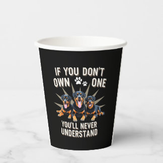 Best Rottweiler Art For Men Women Kids Rottie Rott Paper Cups