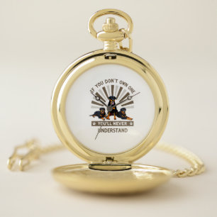 Best Rottweiler Art For Men Women Kids Rottie Rott Pocket Watch