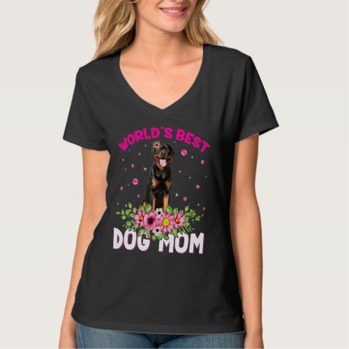 Best Rottweiler Dog Mom  Mothers Day T_Shirt