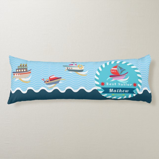 Best Sailor Baby Blue  Body Pillow (Front)