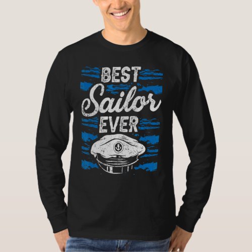Best Sailor Ever Sailboat Captain Sailing Sail T_Shirt