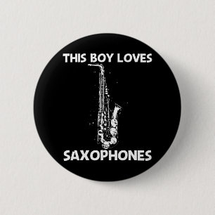 Best Saxophone For Boys Musical Instrument Band Button