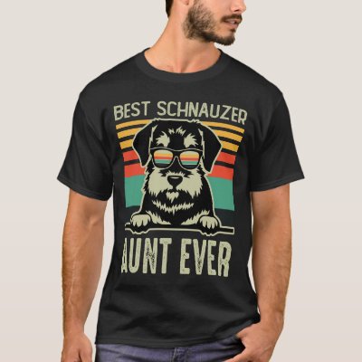 Best Schnauzer AUNT EVER Vintage T-Shirt