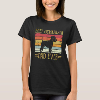Best Schnauzer Dad Ever Giant Showers Herrechen T-Shirt