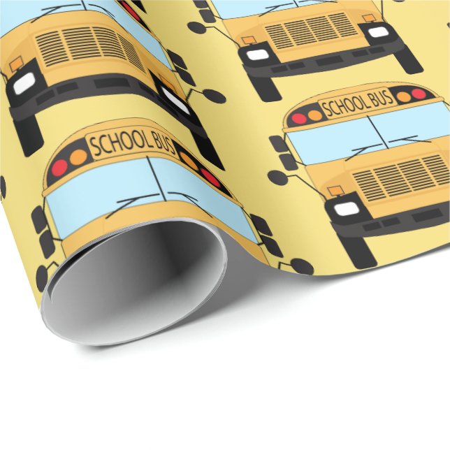 Best School Bus Driver Thank You Appreciation Gift Wrapping Paper (Roll Corner)