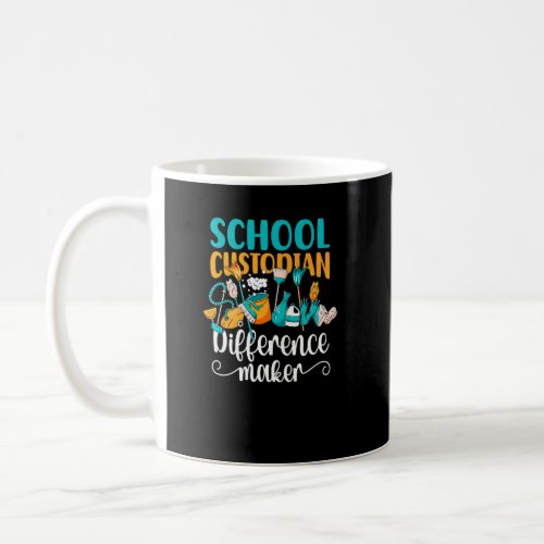 Best School Custodian Difference Maker School Jani Coffee Mug
