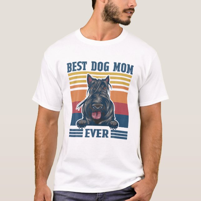 Best Scottish Terrier Mom Ever Funny Dog Mom Mothe T-Shirt (Front)