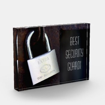 Best Security Guard Award by GetArtFACTORY at Zazzle
