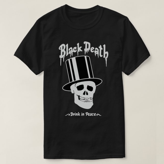 BEST SELLER - Black Death Vodka Logo Merchandize E T-Shirt (Design Front)