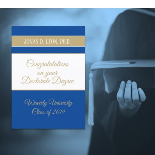 Best seller  Doctorate graduation card PhD