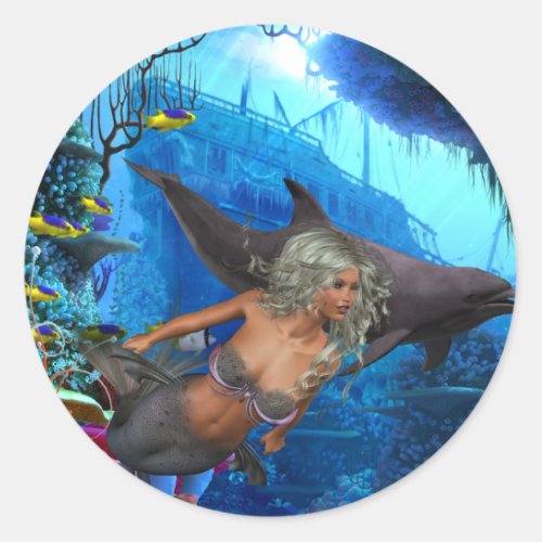 Best Seller Merrow Mermaid Classic Round Sticker