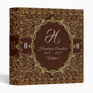 Best Seller Monogram Genealogy 3 Ring Binder
