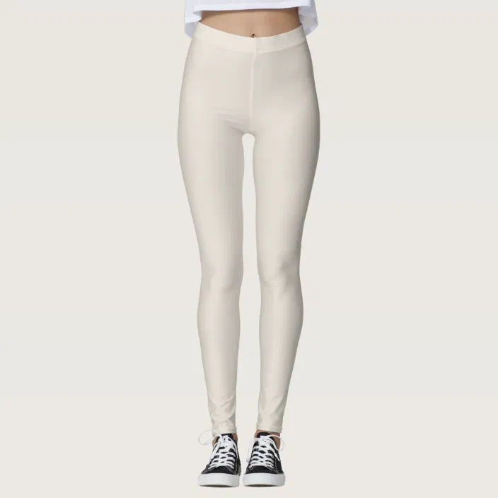 leggings cream color