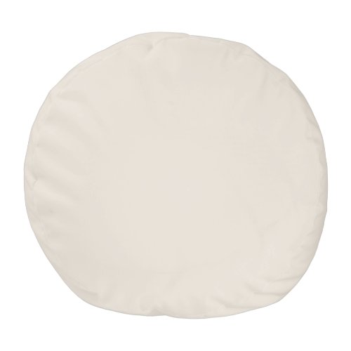 Best Seller Off White Cream Ivory Solid Color Pouf