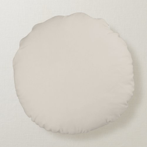 Best Seller Off White Cream Ivory Solid Color Round Pillow