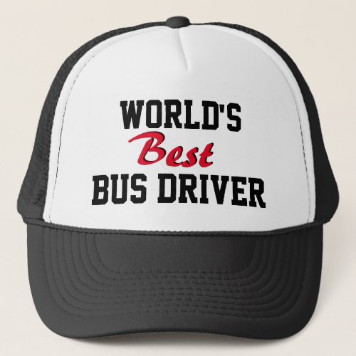 Best seller Worlds best bus driver cap