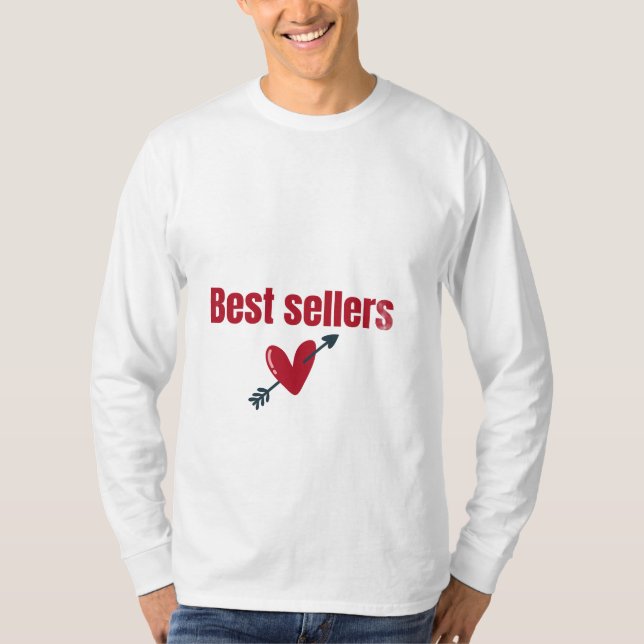 Best Sellers Valentine Heart Arrow T-Shirt (Front)
