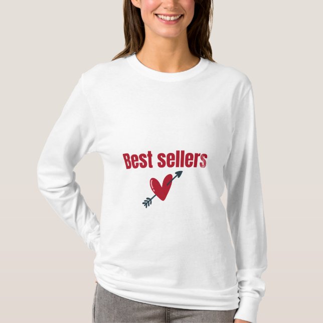 Best Sellers Valentine Heart Arrow T-Shirt (Front)