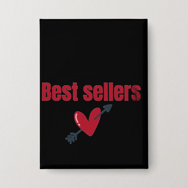 Best Sellers Valentine Heart Arrow T-Shirt Button (Front)