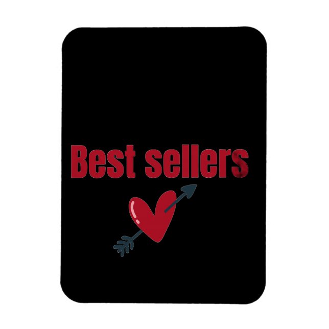 Best Sellers Valentine Heart Arrow T-Shirt Magnet (Vertical)