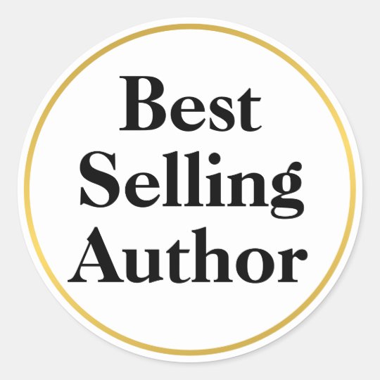 Best Selling Author Classic Round Sticker