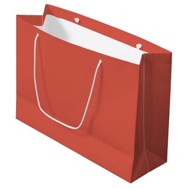 Best selling Burnt Sienna  Large Gift Bag (Front Angled)