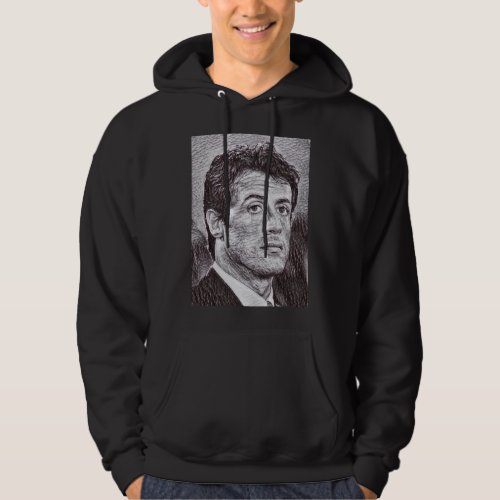 Best Selling Fashion Rocky  Actor Black And White  Hoodie