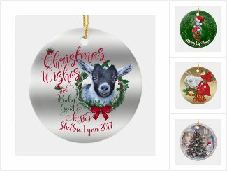 Best Selling Goat Christmas Ornaments 