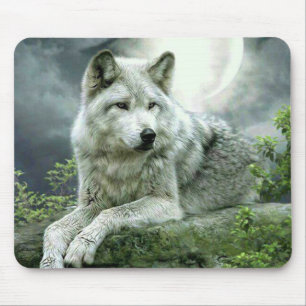 Best Selling Imaginative Wolf Art Illustration Pai Mouse Pad