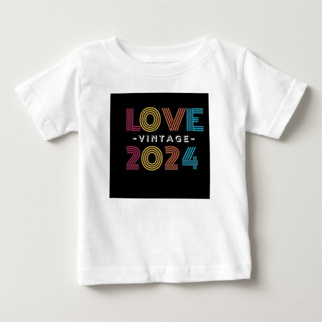 Best-Selling Love 2024 T-Shirt – Bold Heart Design (Front)